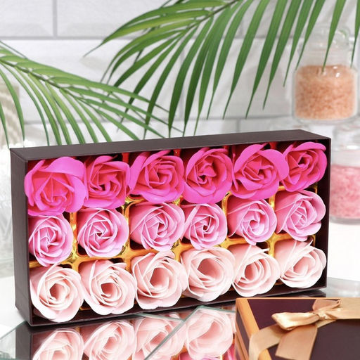 Мыльные розочки, цветные оттенки, набор 18 шт. - SB BEAUTY фото 2