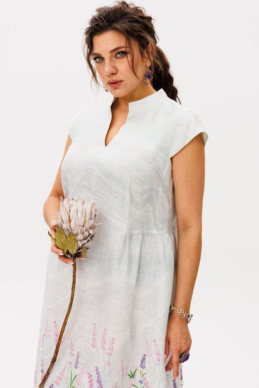 Платье ANELLI 1424.1 лавандовый аромат  фото 6