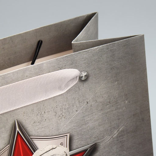 Цена за 2 шт. Пакет подарочный ламинированный, упаковка, С 23 февраля, MS 18?23?10 см