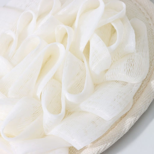 Цена за 2 шт. Мочалка для тела массажная со скрабером Доляна «Афродита», 11×16 см, бежевая