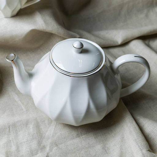 Чайник заварочный 800 мл Грани костяной фарфор арт. TC82-TP (717311)