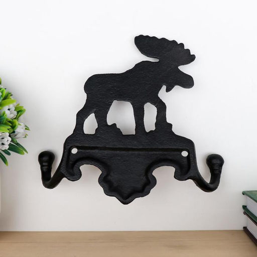 Настенные крючки декоративные «Лось», чугун, 15×16×3.5 см