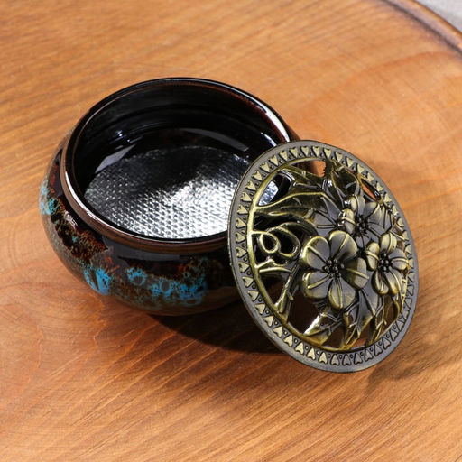 Курильница для благовоний, подставка для конусов TAKE IT EASY Древняя, 6.5?9.5 см, синяя