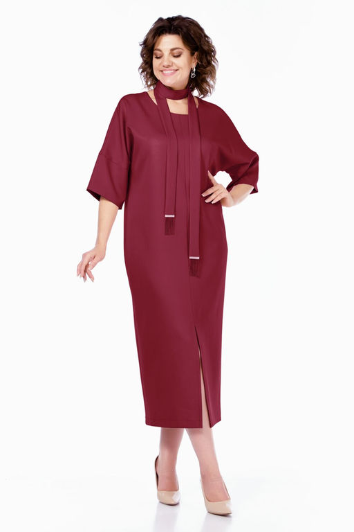 Платье BAGIRA ANTA 1046 бордовый фото 2