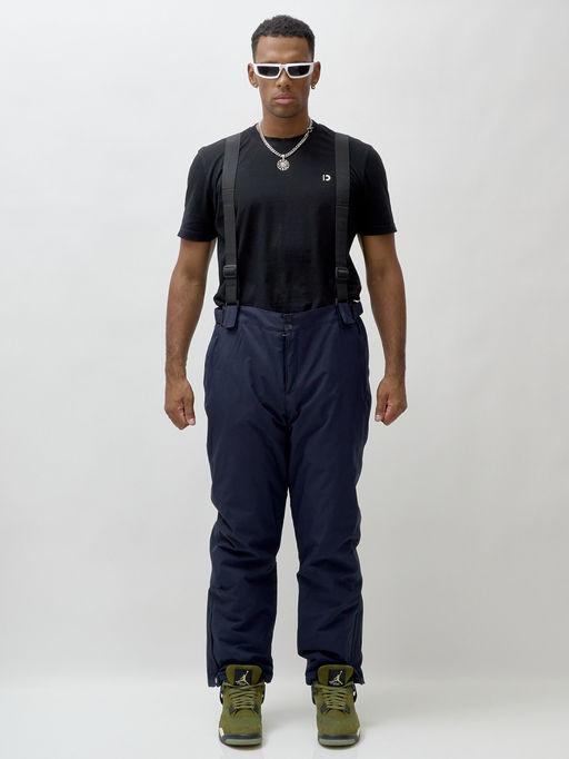 Горнолыжный костюм мужской зимний темно-синего цвета 370TS - Leifensh фото 24