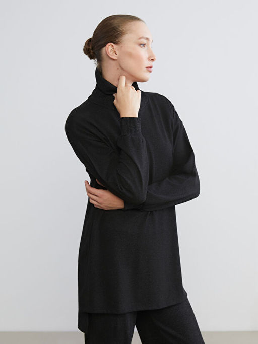 Bal?k?? Yaka Oversize Kad?n Tunik