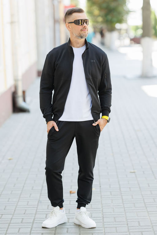 Спортивный костюм М-1853  Черный - Relay фото 13