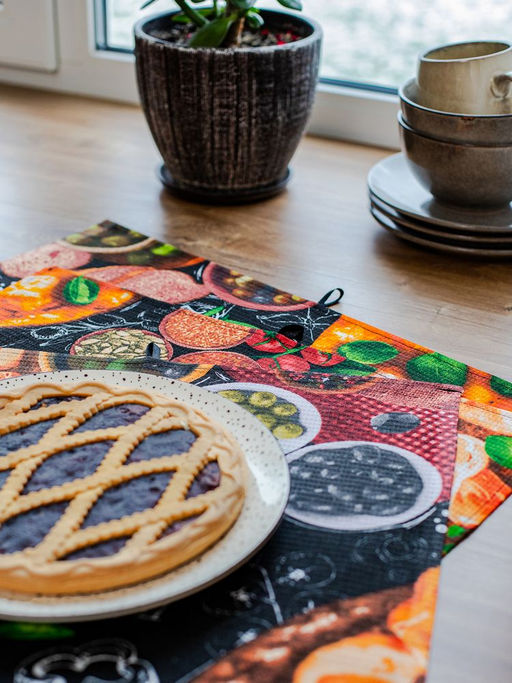 Комплект вафельных полотенец 48*60 см, 3 штуки (Пицца) - Ивановотекстиль фото 10