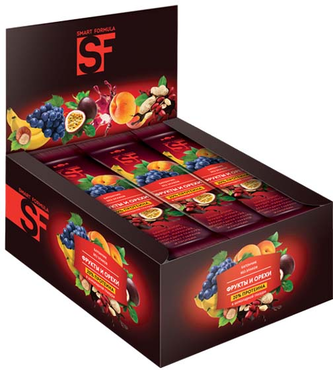 Smart Formula, батончик фруктовый Фрукты и орехи, 40 г (упаковка 15 шт.)  фото 2