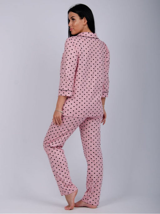 Пижама " Классика" горох, трикотаж