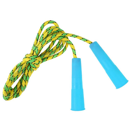 Цена за 10 шт. Скакалка детская, 2.2 м, регулируемая, нейлоновый трос, цвет МИКС