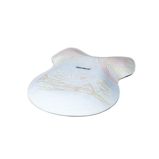 Блюдо стеклянное сервировочное Доляна Бант. Новогодняя сказка, 18,513 см  фото 3