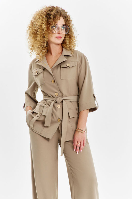 Костюм Euro Moda 630 бежевый
