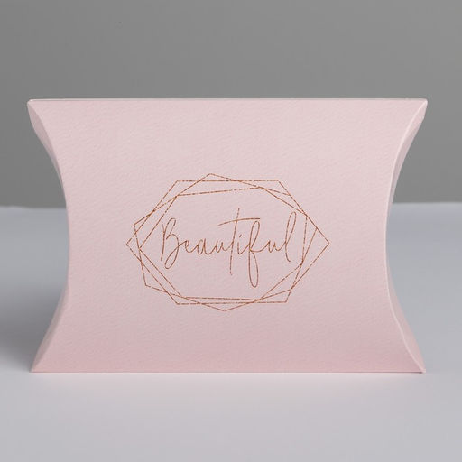 Цена за 5 шт. Коробка подарочная складная фигурная Beautiful, упаковка, 11×8×2 см