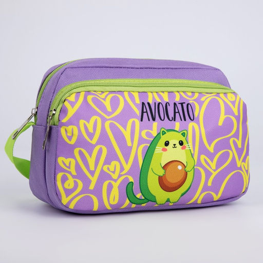 Сумка детская текстильная, 2 кармана, 22х14х6см, Авокато - NAZAMOK KIDS фото 4