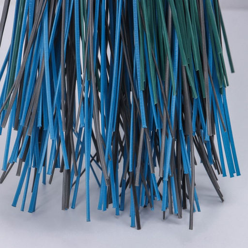 Метла полипропиленовая, наборная, с черенком, 4 кольца, МИКС - Simaland фото 3