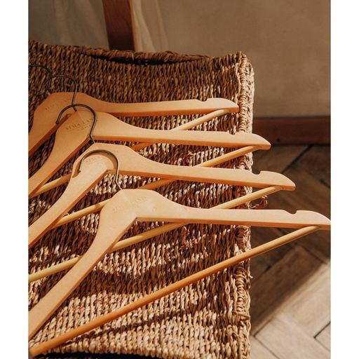 Плечики - вешалки для одежды SL Home, 4 шт., дерево лотос, 4424.5 см