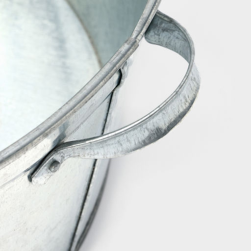 Таз для бани, круглый, оцинкованная сталь, 38 л