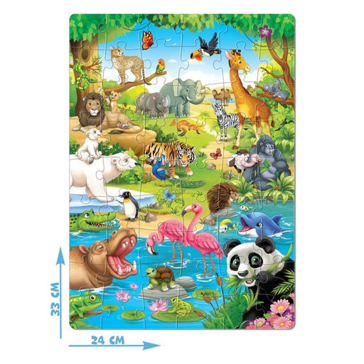 Пазл детский Весёлый зоопарк - Puzzle time фото 2