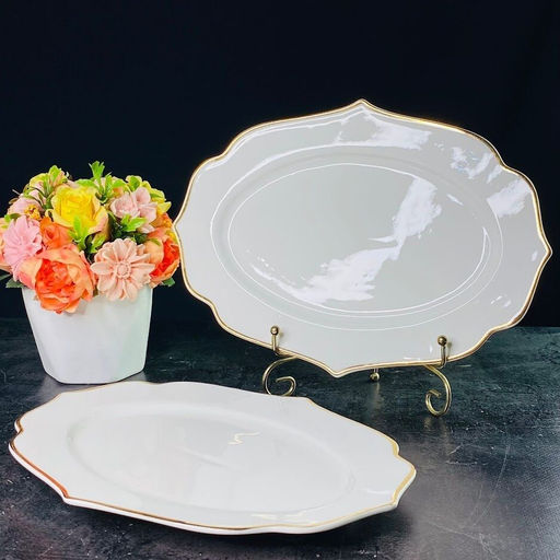 205-582 Набор из 2 овальных блюд 30,5см MAGNOLIA GOLD в под.уп.(х12)Фарфор - Lenardi фото 3