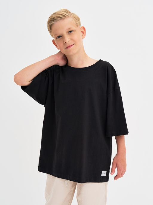 Черная футболка для мальчика - Kogankids фото 3