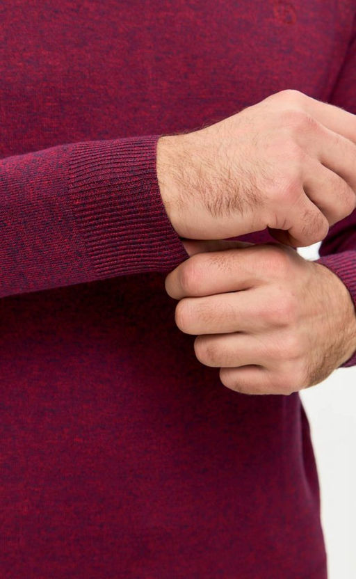 Джемпер F121-15-812 bordo melange - Fine joyce фото 3