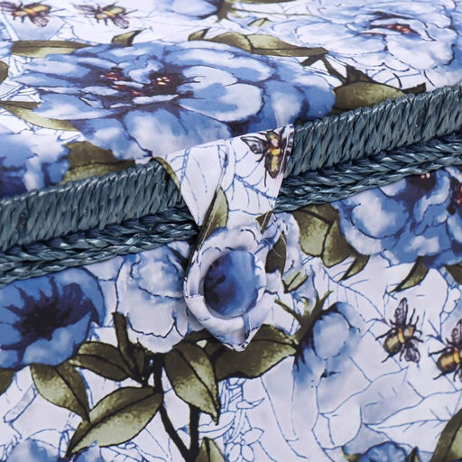 Шкатулка для рукоделия и шитья «Бело-голубые пионы», хранение ниток, иголок, мелочи, 19×26×14.5 см