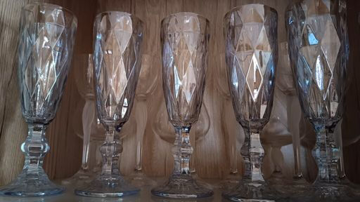 Бокал 230мл д/шамп Серебро Y4-3055 I.K (341557) /DANIKS/  фото 4