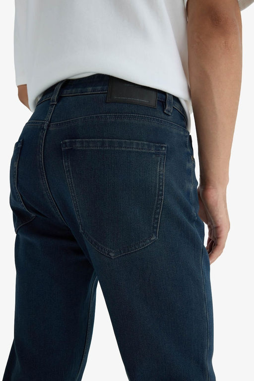 Прямые джинсовые брюки с высокой талией и широкими штанинами Diago Comfort Fit - Defacto фото 11