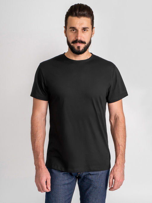 Футболка мужская короткий рукав GREG G145-RD-6012 (чёрный) фото 6