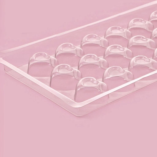 Цена за 20 шт. Форма для шоколада и конфет Сердца, 18 ячеек, 22?11 см, прозрачная - Simaland фото 2