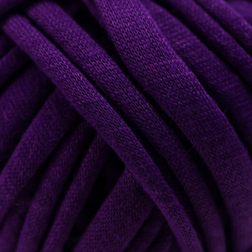 Цена за 2 шт. Пряжа трикотажная 100% хлопок "Лентино mini" 100 гр 40 м цвет 27 ежевика