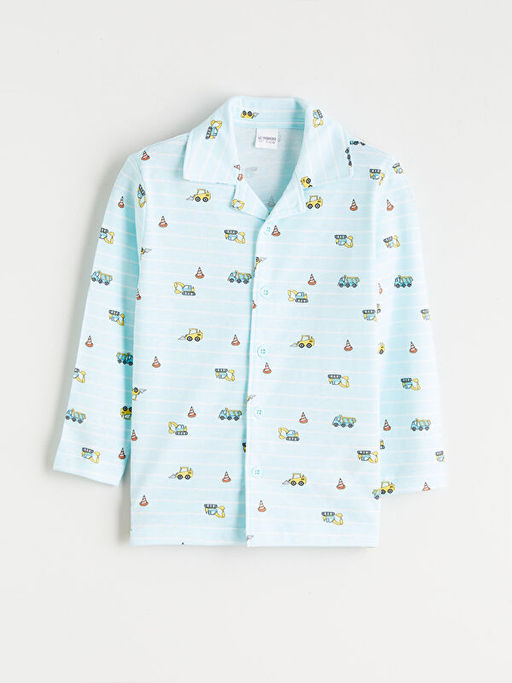 Bisiklet Yaka Erkek ?ocuk Pijama Tak?m?