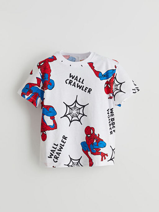 Spider-Man Bask?l? Erkek ?ocuk Ti??rt 2li
