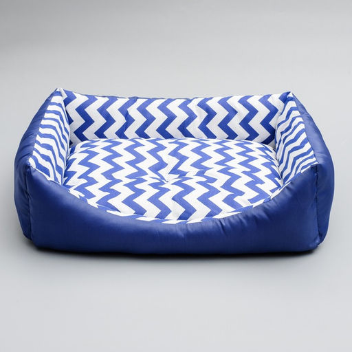 Лежанка Зиг-заг, 55 х 45 х 15 см, синяя - Пижон фото 3