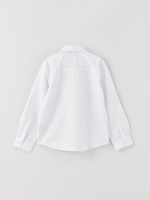 Basic Uzun Kollu Erkek ?ocuk G?mlek