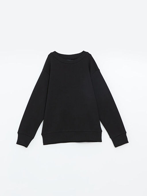 Bisiklet Yaka Uzun Kollu Erkek ?ocuk Sweatshirt