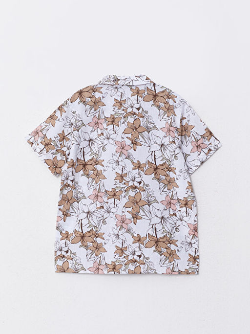 Desenli K?sa Kollu Gabardin Erkek ?ocuk G?mlek - Waikiki фото 2