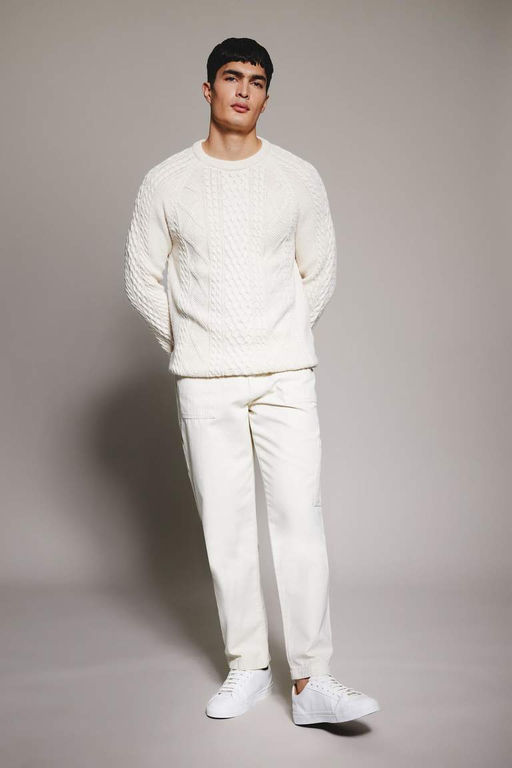 Брюки прямого кроя с нормальной талией и нормальной талией - Defacto фото 2