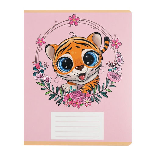 Набор тетрадей 12 листов в клетку Calligrata «Тигрёнок», обложка мелованный картон, МИКС, 10 шт.