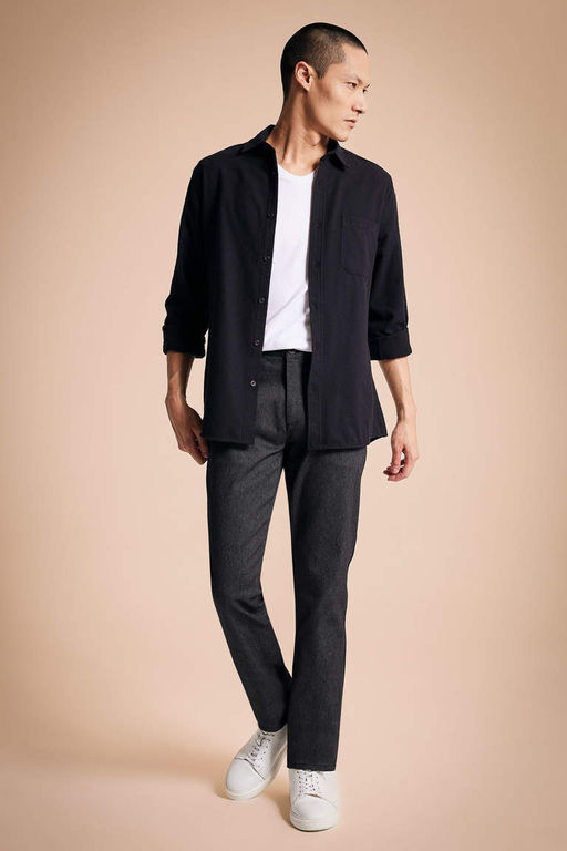 Прямые брюки стандартного кроя - Defacto фото 3