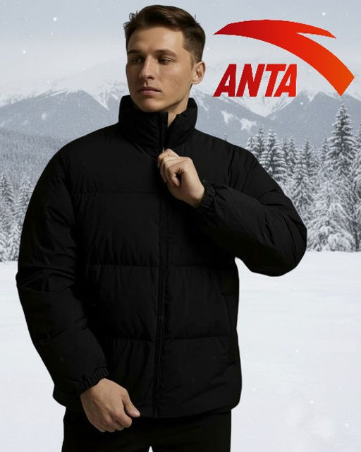 Пуховик короткий Черный Training Down Jacket