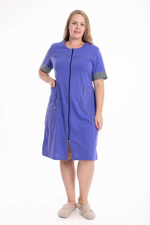 Халат М325194лс лиловый/синий - Елена фото 2