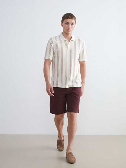 Polo Yaka ?izgili Erkek Ti??rt