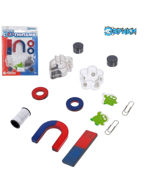 Набор для опытов Опыты с магнитами, 6 опытов - Эврики фото 13