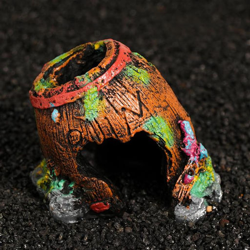 Декор-грот для аквариума Бочка, 11 х 9 х 10 см - Simaland фото 2