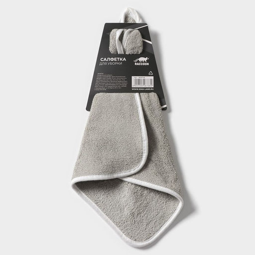 Салфетка для уборки Raccoon Белая, 2929 см  фото 4
