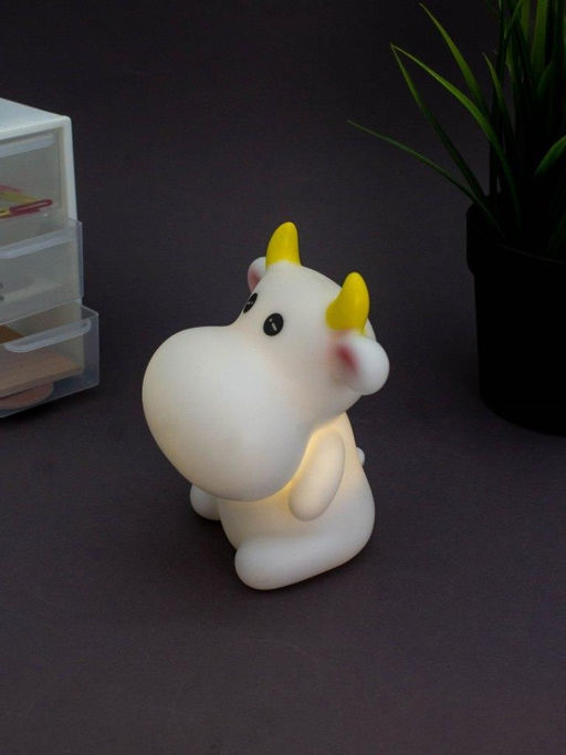 Ночник iLikeGift "Funny cow", white (11*6.5 см)