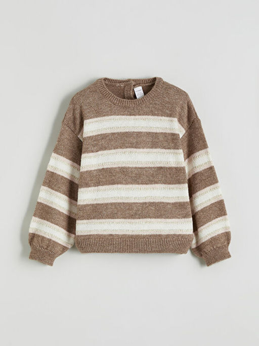 ?izgili K?z ?ocuk Triko Kazak