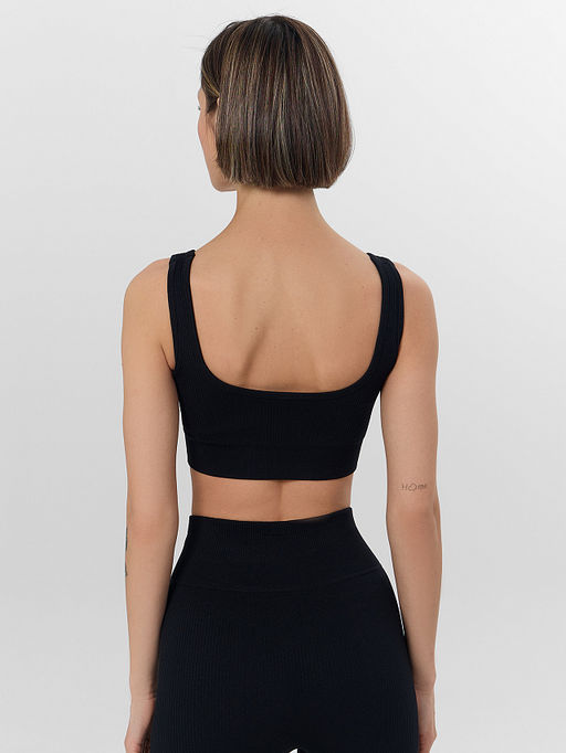 Топ женский спортивный черный - Mark formelle фото 3